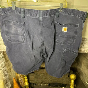 Carhartt 52 Waist Men’s relaxed fit Cargo short navy workwear durable